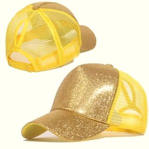 💛Gold & Yellow🧢Glitter🧢Ponytail Cap💛